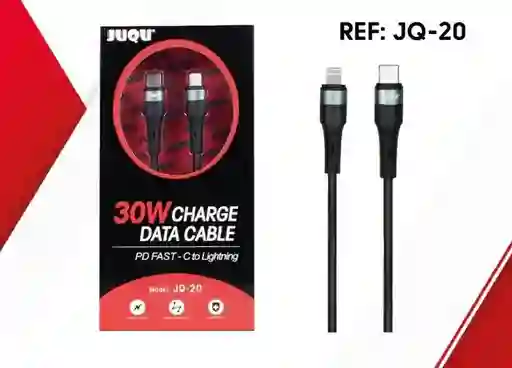 Cable Tipo C A Puerto Lighting Iphone Ipod Ipad Rapido Juqu Jq-20 Tc A 1 Mts