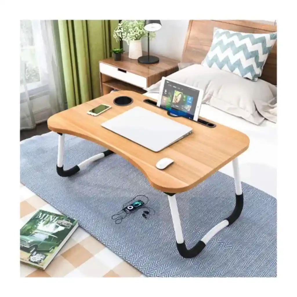 Mesa Plegable Cama Laptop Desayuno Comidas Con Bandeja