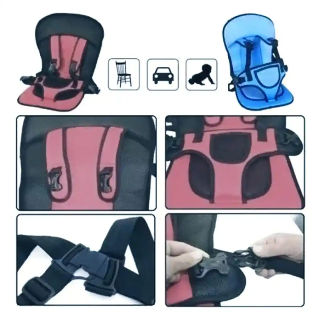 Asiento De Seguridad Para Bebé Coche Silla Niño Portátil