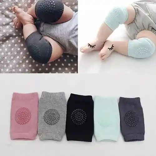 Rodilleras Para Gateo Bebe Algodon Poliester