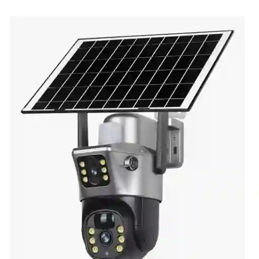 Camara Solar Wifi Doble Lente Tp-15 Exterior