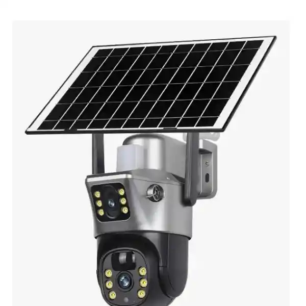 Camara Solar Wifi Doble Lente Tp-15 Exterior