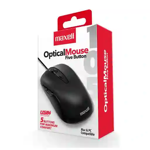 Mouse Optico Maxell Mowr-105 Five Button
