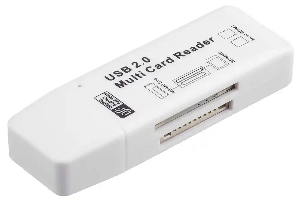 Lector De Tarjetas 15 In 1 Blanco 2.0