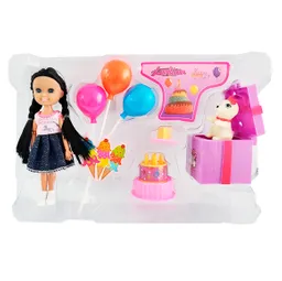 Muñeca Accesorios Fiesta Mascota Juguete Niñas Interactivo