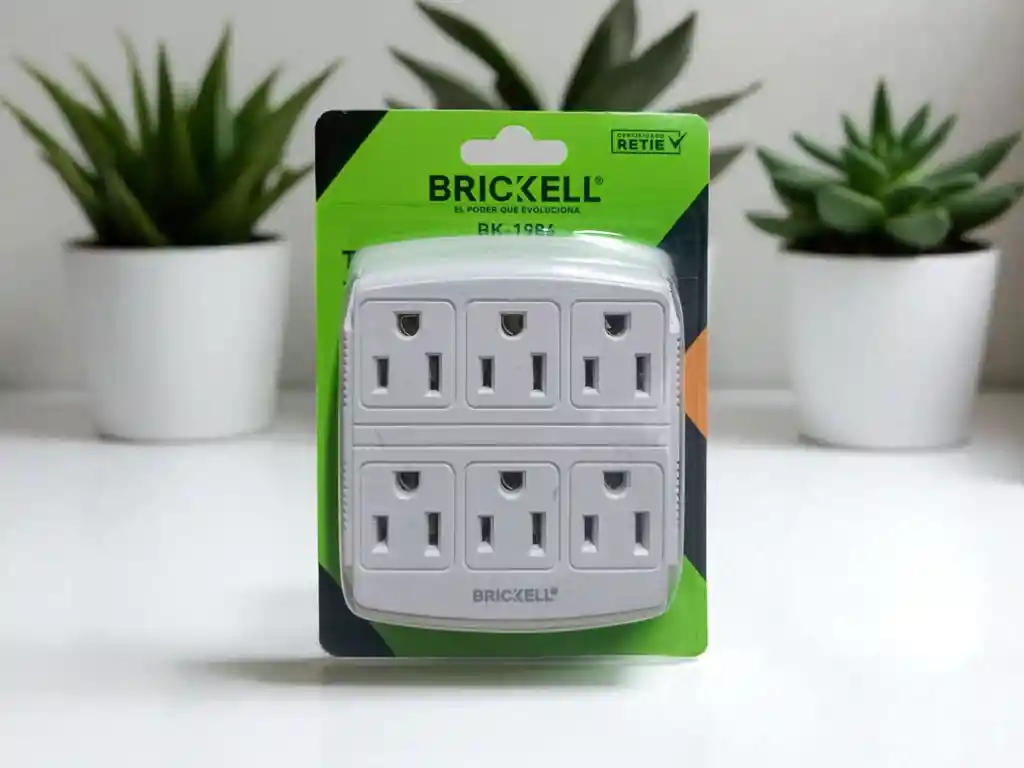 Multitoma De Pared 6 Salidas Brickell Bk-1986