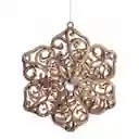 Adorno Arbol Santini Copo Nieve 11x3cm Champagne Polipropileno