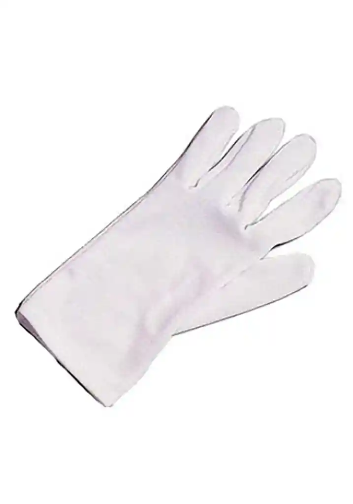 Guante Blanco De Tela Talla 4