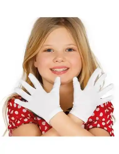 Guante Blanco De Tela Talla 4