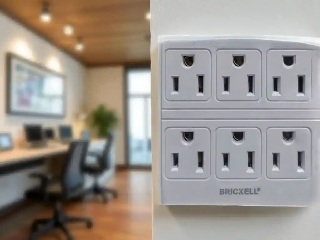 Multitoma De Pared 6 Salidas Brickell Bk-1986