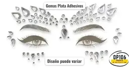 Gemas Plata Adhesivas Piedritas Cristales Decorativos