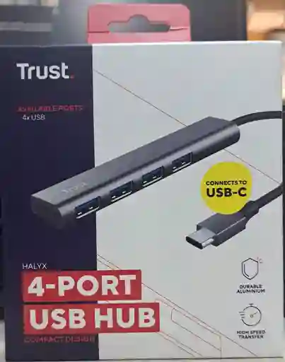 Hub Tipo C A Usb Trust 4 Puertos