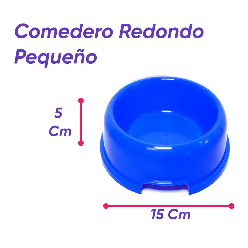 Comedero Redondo Pequeño D. 5cm A. 5cm Verde