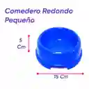 Comedero Redondo Pequeño D. 5cm A. 5cm Celeste