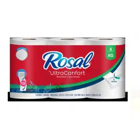 Papel Higienico Rosal Xxg Rojo X 6und
