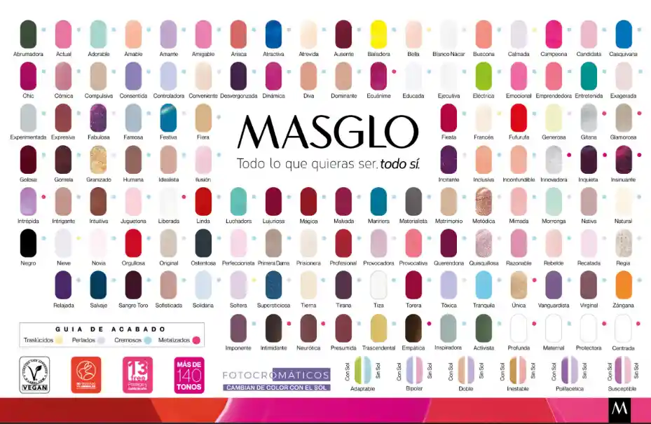 Esmaltes Masglo Tradicional– Color, Brillo Y Duración 💅