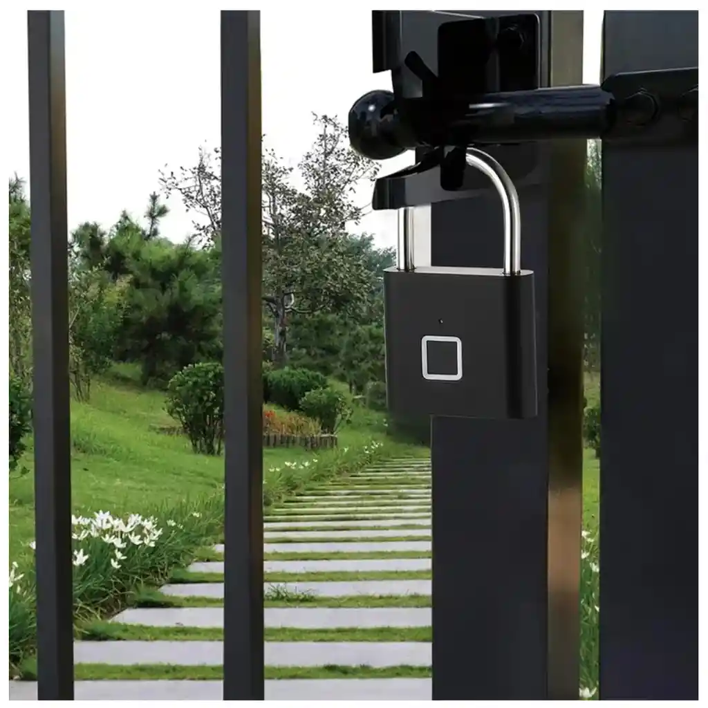 Candado De Seguridad Y Detector De Huellas