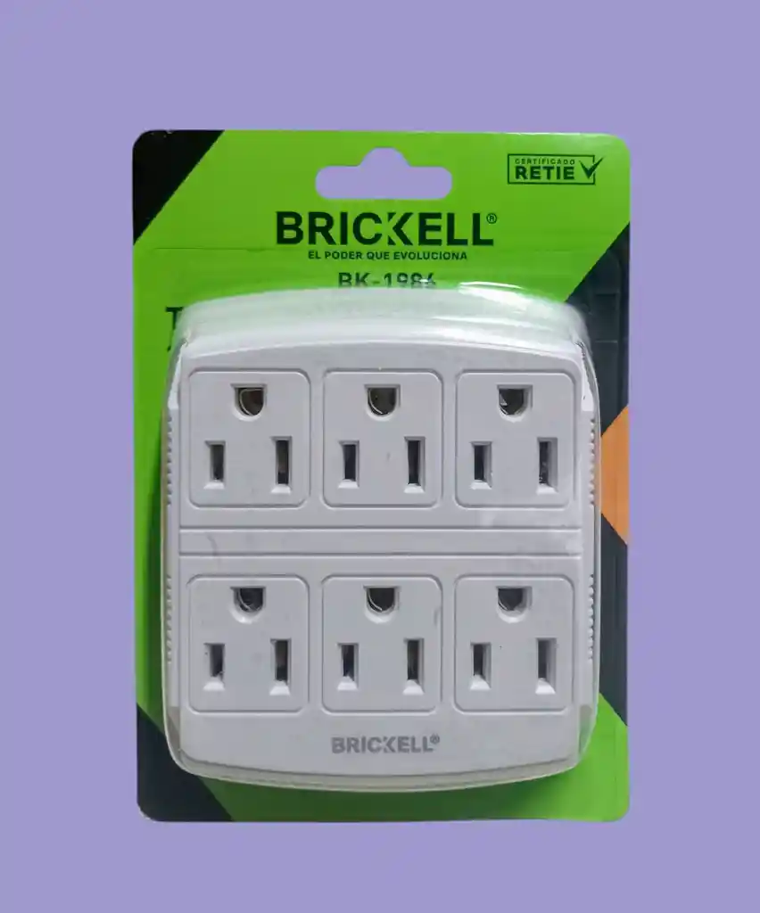 Multitoma De Pared 6 Salidas Brickell Bk-1986