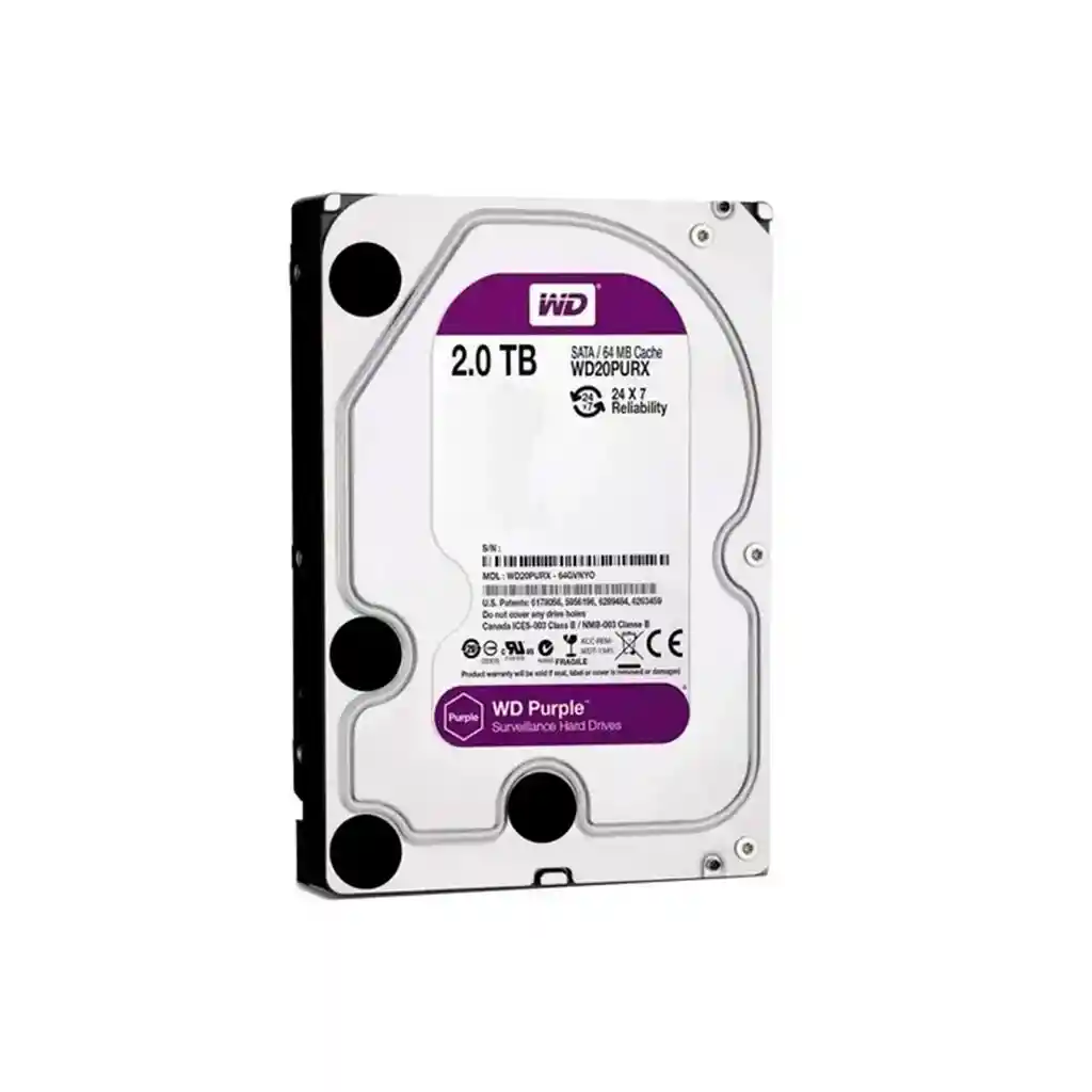 Disco Duro Pc 2tb (wd20purz) Purpura