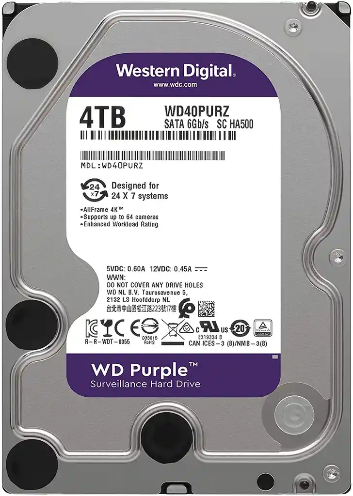 Disco Duro Pc 4tb Wd Purpura