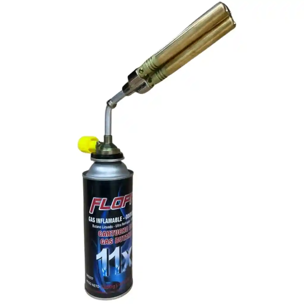 Antorcha Triple Salida Floppi Industrial Encendedor Fl-sp02 + 1 Gas Butano 450ml