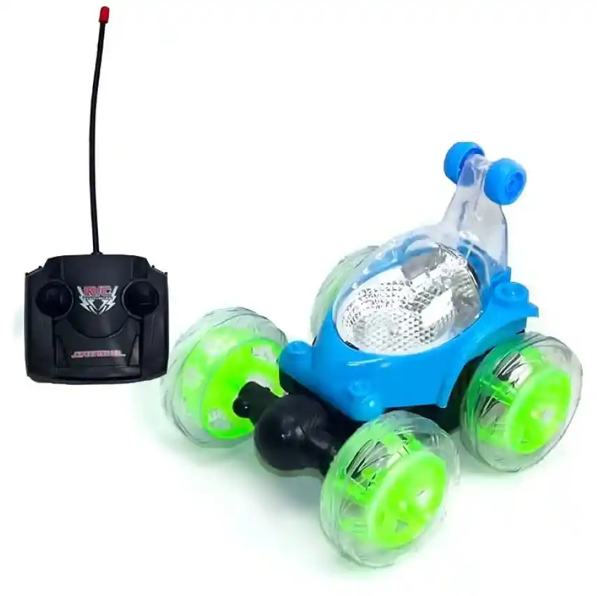 Carro Loco A Control Remoto 360 Grados Luces Sonido