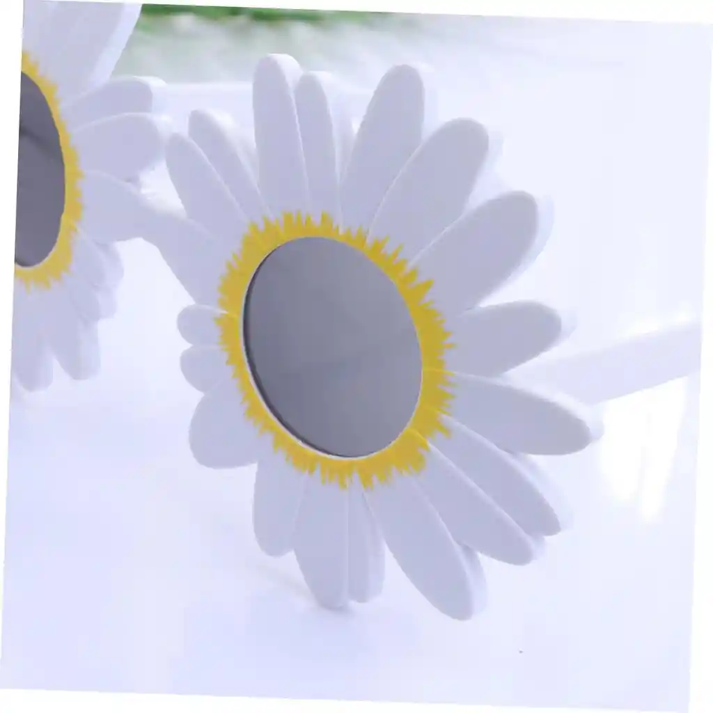 Gafas En Forma Flor Margarita Despedida Soltera Rosada Blanco X2