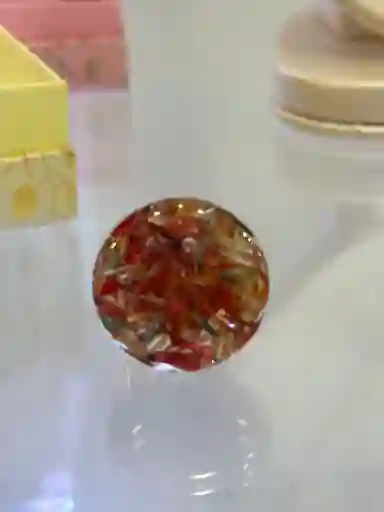 Anillo Redondo Arte Resina Colores
