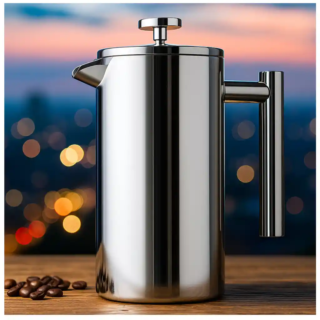 Prensa Cafetera Acero Inoxidable 600ml