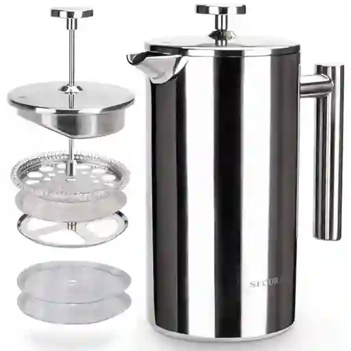 Prensa Cafetera Acero Inoxidable 600ml