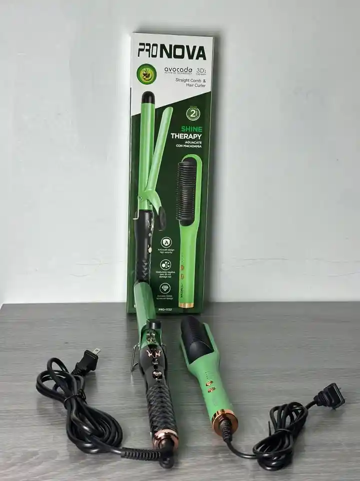 Combo De Rizadora Y Cepillo Secador