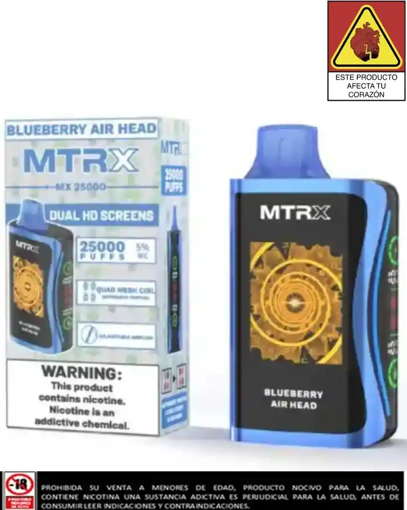 Vape Mtrx Blueberry Airhead 25.000 Puffs