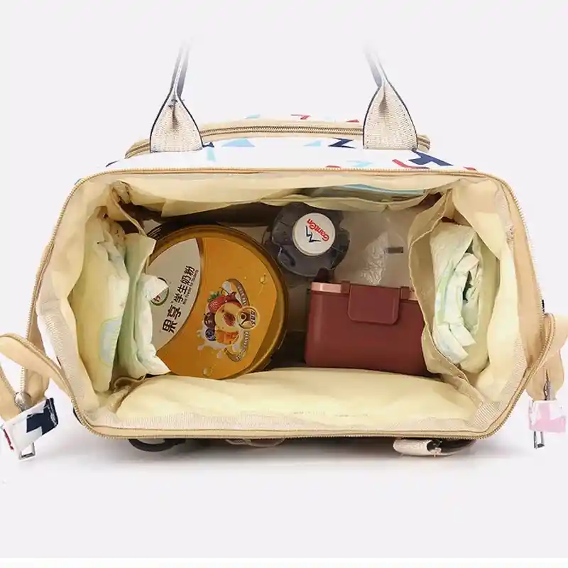 Pañalera Multifuncional Tipo Morral Bolso Bebe Mochila Estampada