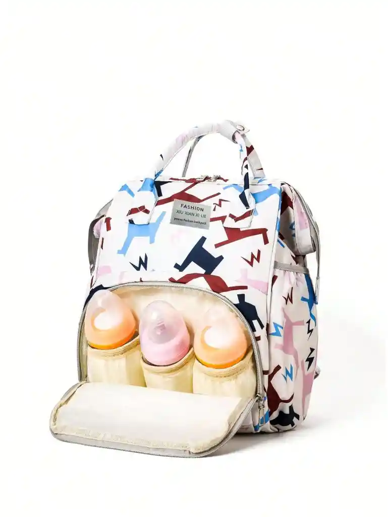Pañalera Multifuncional Tipo Morral Bolso Bebe Mochila Estampada