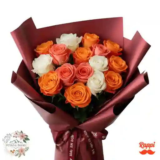 Rosas Coral Y Nieve