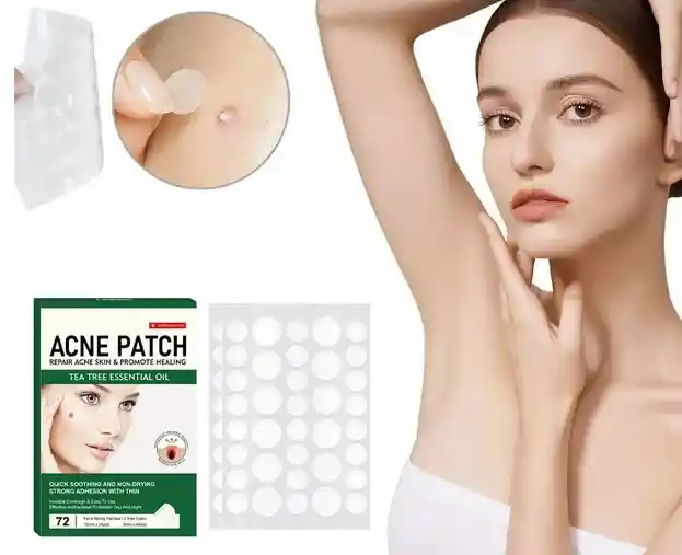 Acne Patch Con Aceite Esencial De Árbol De Té – 72 Parches Invisibles