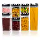 Contenedor Organizador De Cocina Despensa Plástico Set X7
