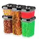 Contenedor Organizador De Cocina Despensa Plástico Set X7