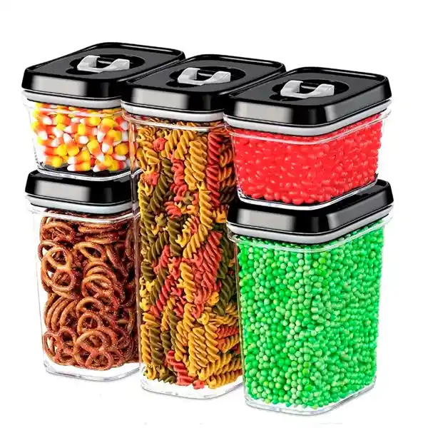 Contenedor Organizador De Cocina Despensa Plástico Set X7
