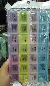 Pastillero Semanal Am/pm Organizador De 28 Compartimentos
