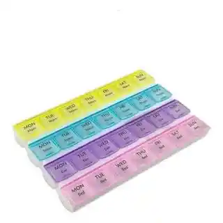Pastillero Semanal Am/pm Organizador De 28 Compartimentos