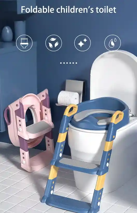Vasenilla Escalera Baño De Entrenamiento Inodoro Niños Azul