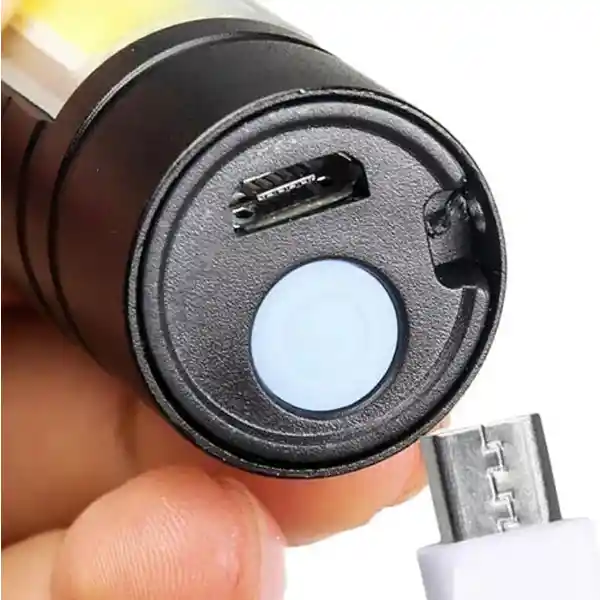 Linterna Tactica Recargable De Larga Distancia Led