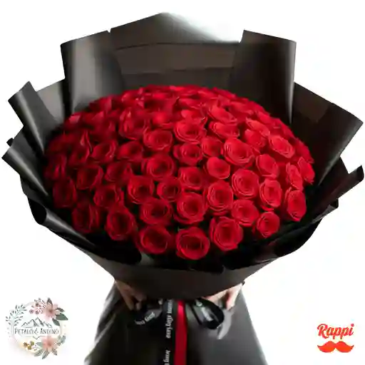 Rosas Llama Negra X100