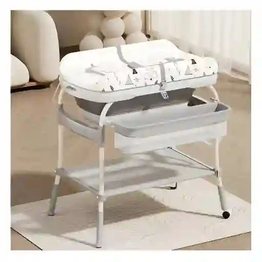 Bañera Bebe Con Cambiador Soporte Niño Niña Termometro
