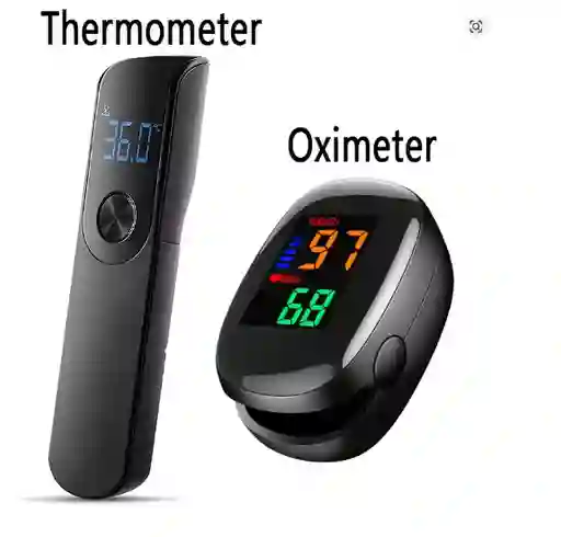 Oxímetro + Termómetro De Pila