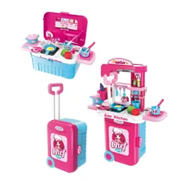 Cocina Infantil Armable Maleta 3 En 1 Accesorio Chef Juguete