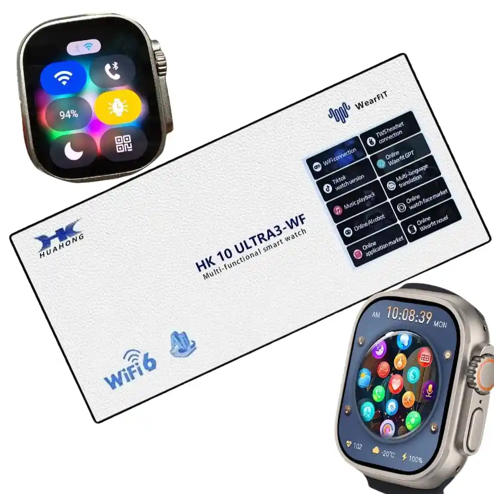 Reloj Inteligente Hk10 Ultra 3 Max Wf Con Wifi 6 Y Funciones Multifuncionales