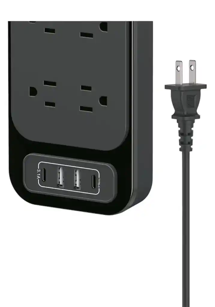 Regleta Multipuerto Protector De Voltaje