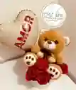 Oso Amoroso Con Rosas Y Chocolates